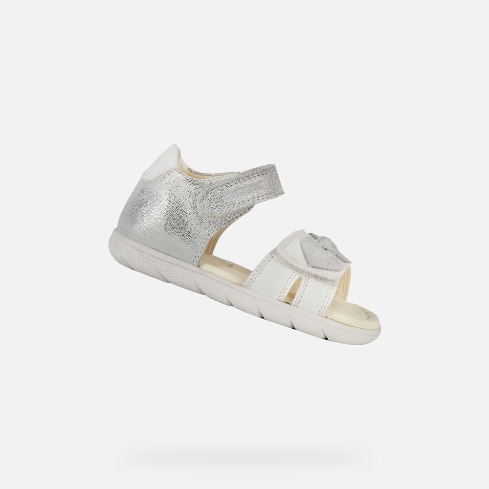 Geox Sandals White Alul Girl - Geox Baby Shoes - QFYDZO693